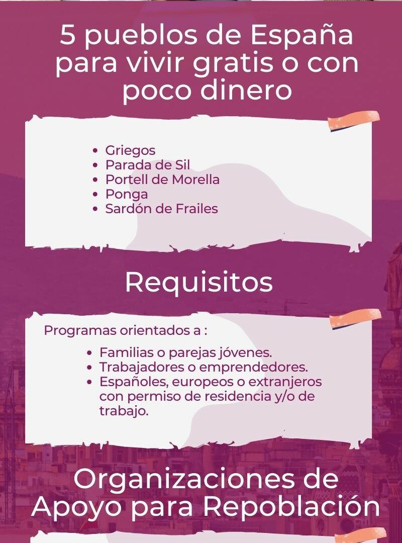 pueblos de españa para vivir gratis