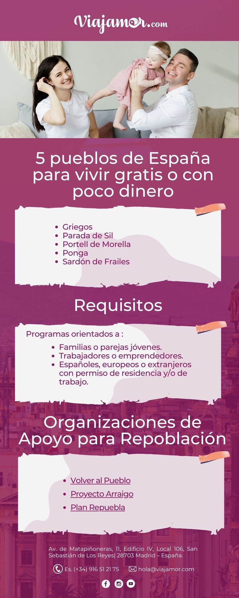 pueblos de españa para vivir gratis