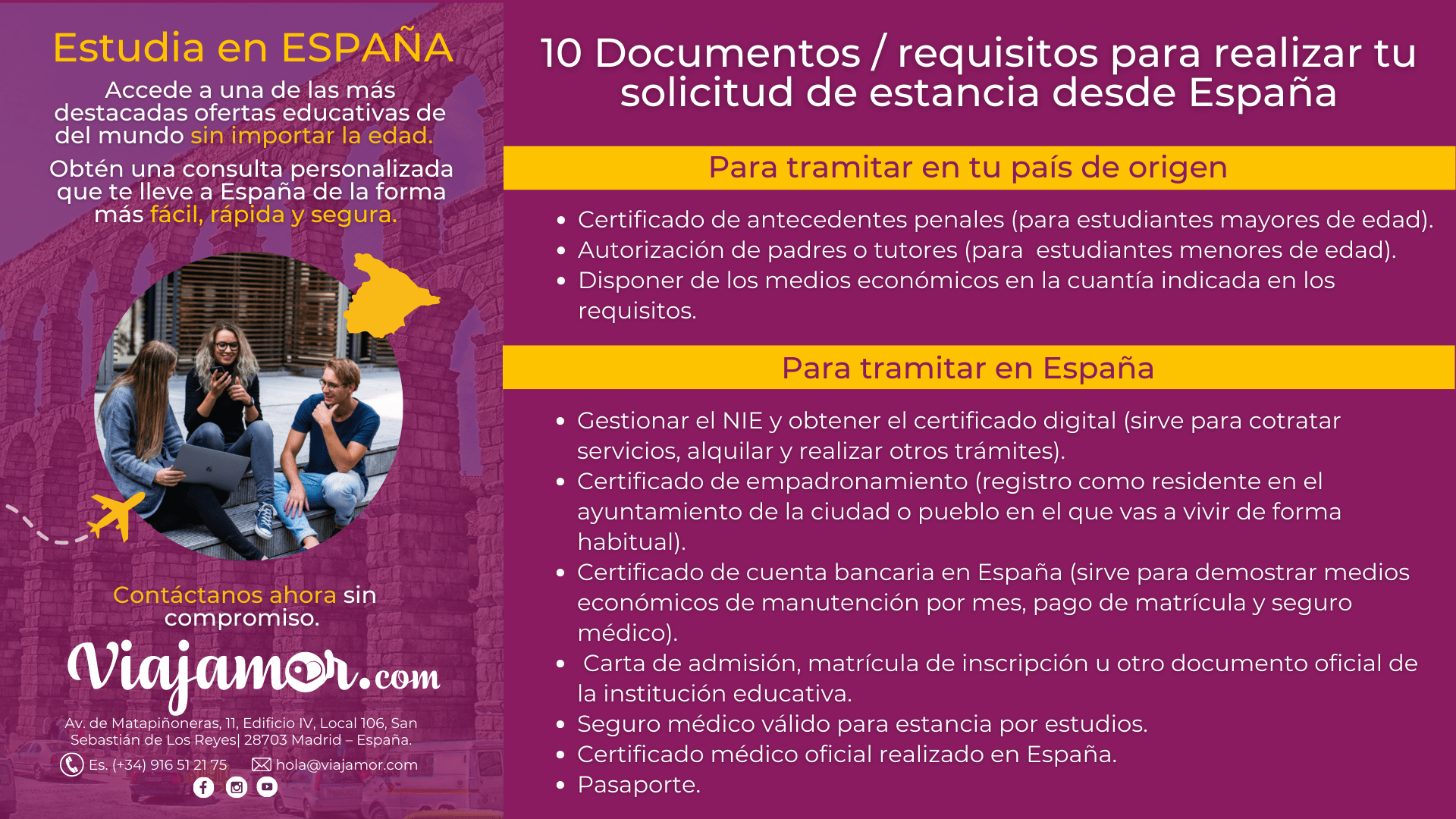 trabajar y estudiar en españa