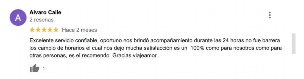 opinión sobre viajamor