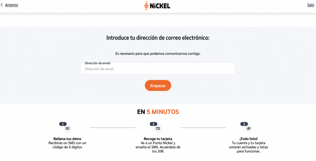 cuenta nickel españa