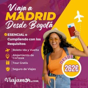 tiquete barato bogota madrid