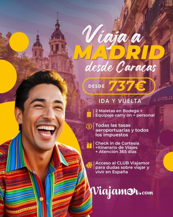 vuelo barato caracas madrid