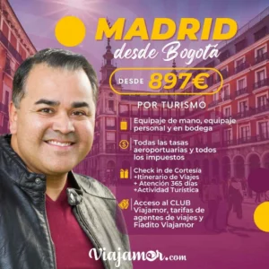 tiquete barato bogotá madrid