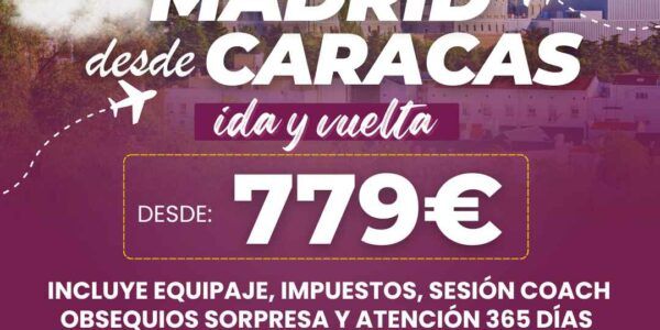 vuelo barato caracas madrid