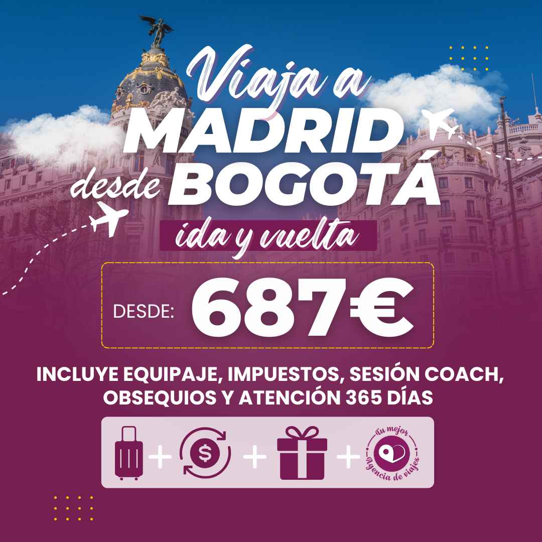 tiquete barato bogota madrid