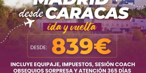 vuelo barato caracas madrid