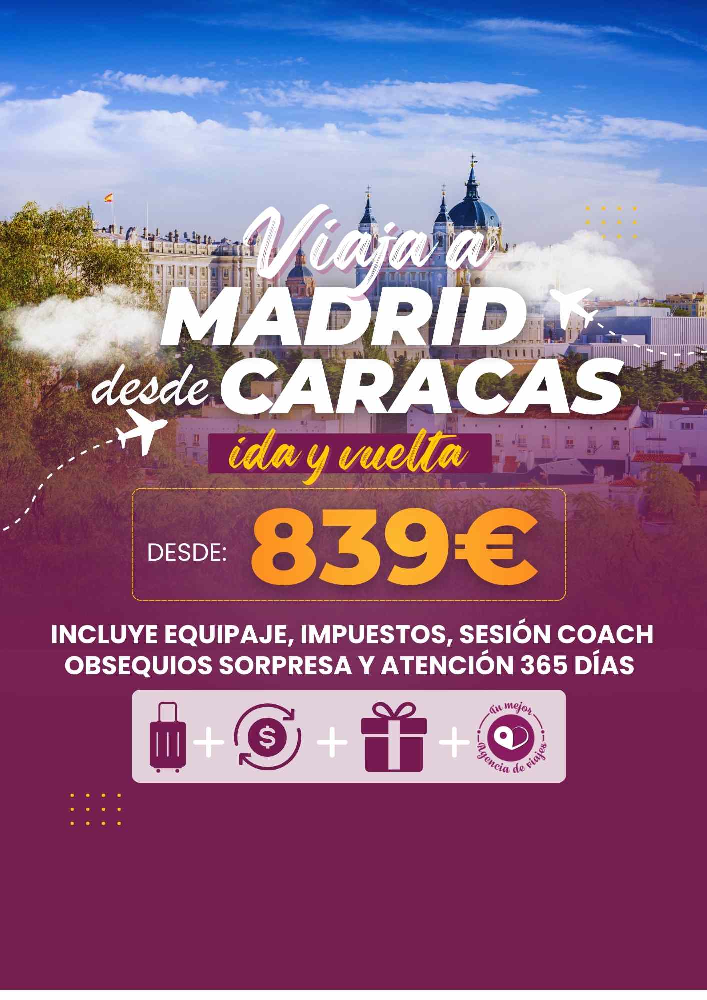 vuelo barato caracas madrid